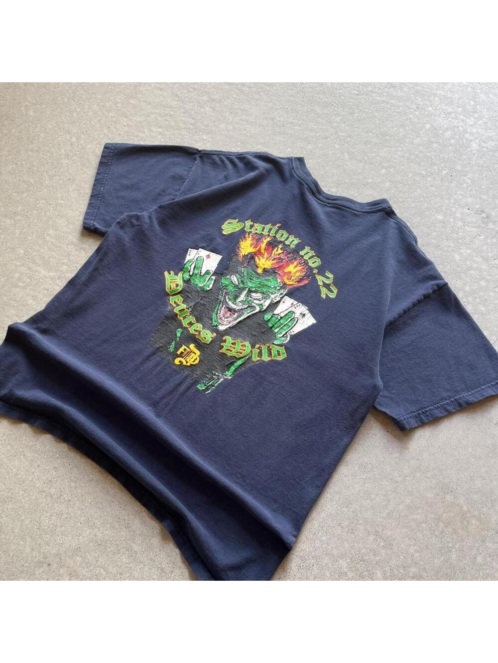 Vintage Y2K Denver Fire Department Graphic T-Shirt